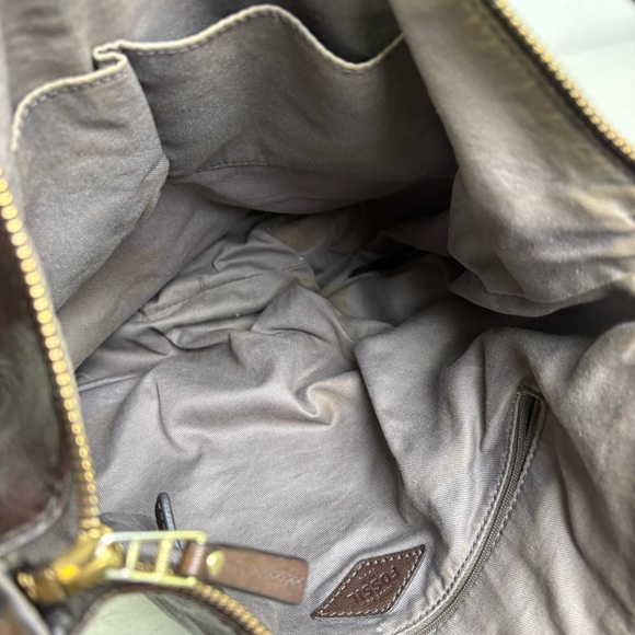 FOSSIL Gwen Hobo Expandable Leather and Suede Large Crossbody Shoulder Bag Purse - Picture 14 of 16